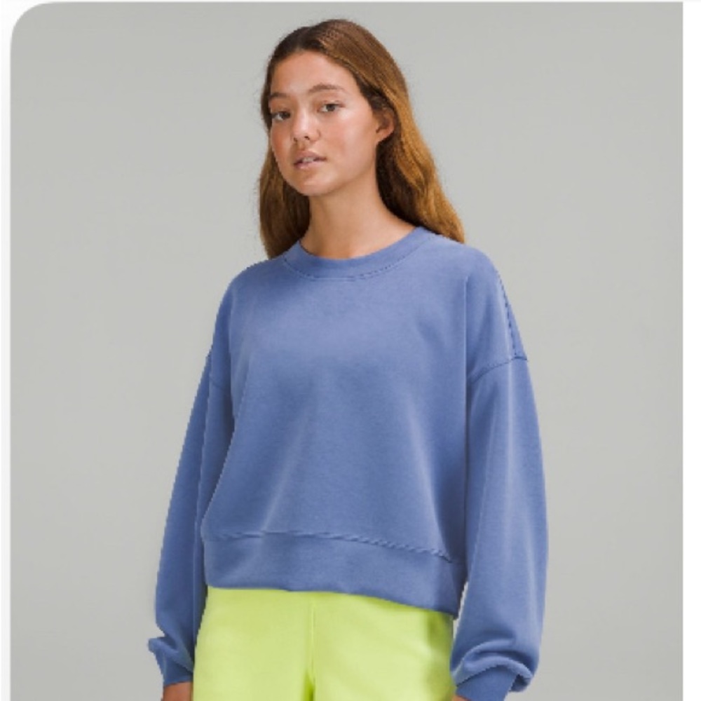 Lululemon Softstreme perfectly oversized cropped crew